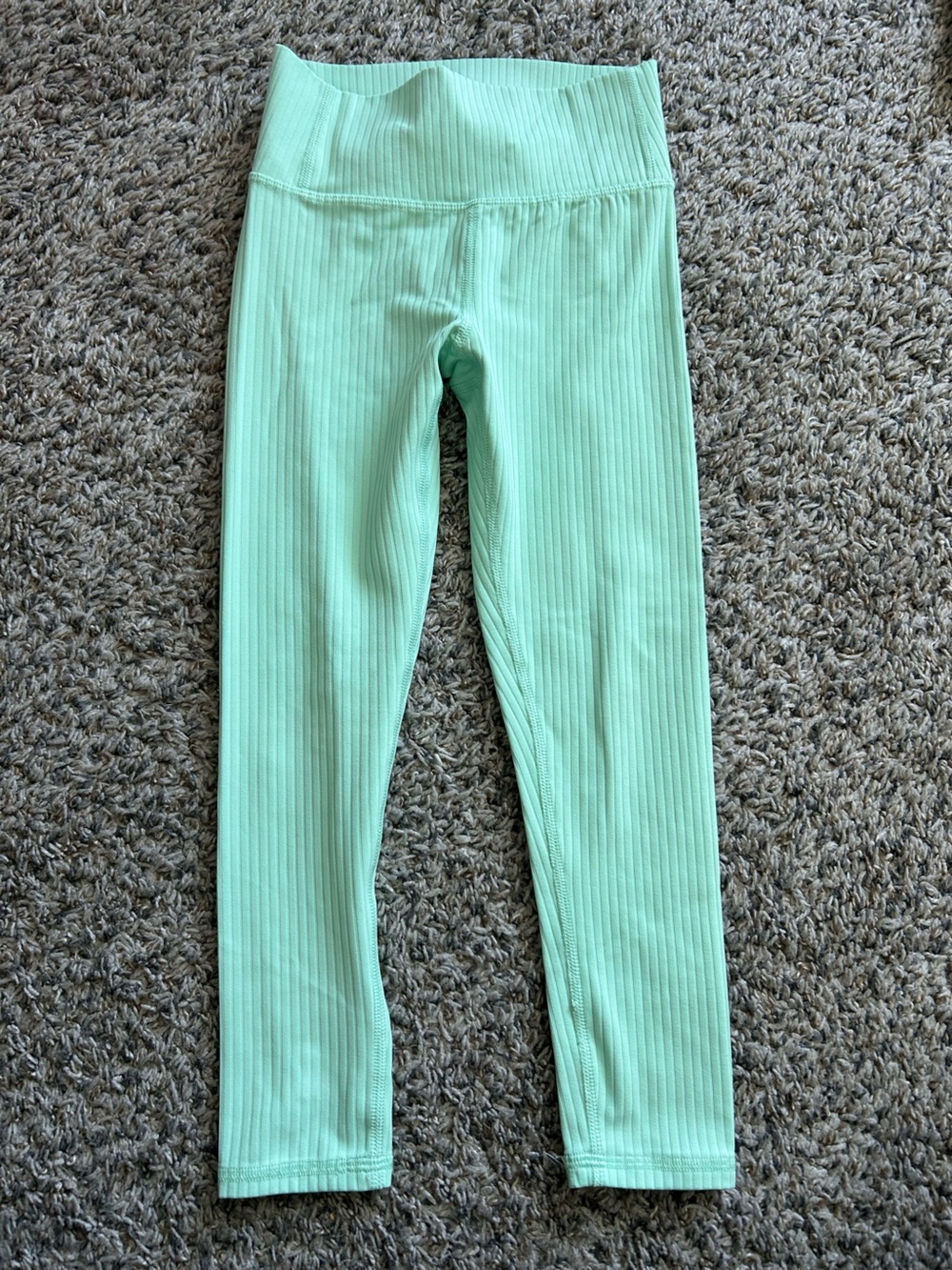 All in Motion Kids Ribbed Mint Green Leggings